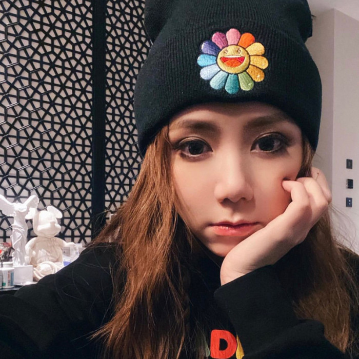 J Balvin X Takashi Murakami black Knitted hat HFYMMZ040