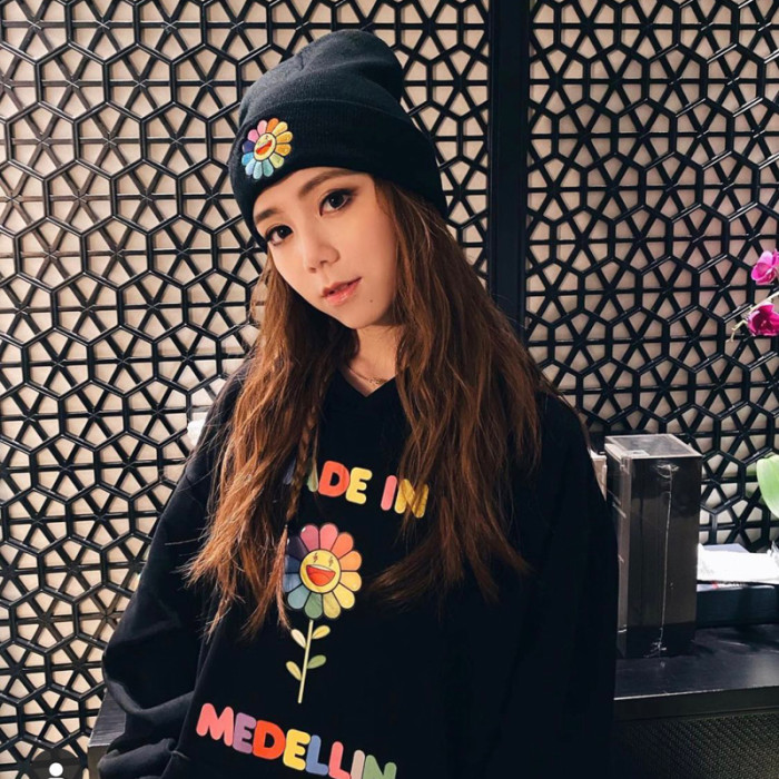 J Balvin X Takashi Murakami black Knitted hat HFYMMZ040
