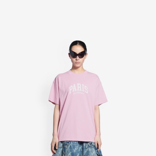 Balenciaga PARIS pink T-Shirts FZTX280