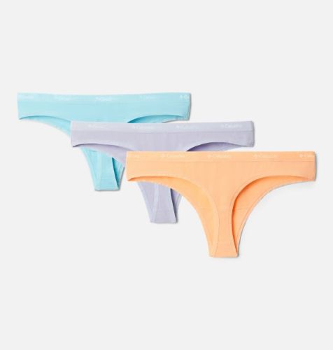 Columbia Women's 4-Way Stretch Cotton Thong - 3 Pack