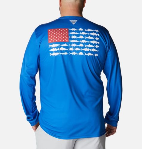 Columbia Men's PFG Terminal Tackle Fish Flag™ Long Sleeve Shirt - Big