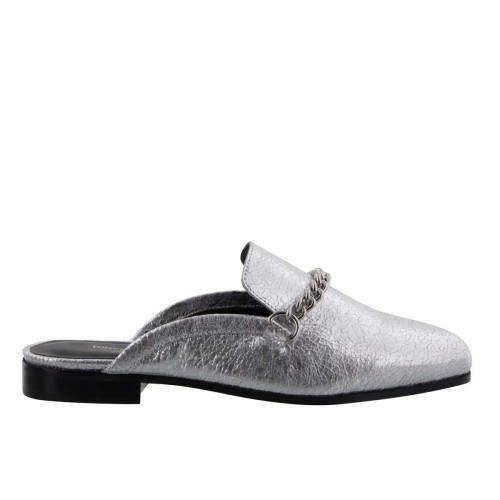 Tony Bianco Tiba Silver Metallic Crinkle