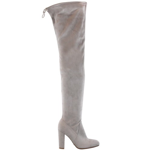 Tony Bianco Tash Grey Micro Stretch Suede