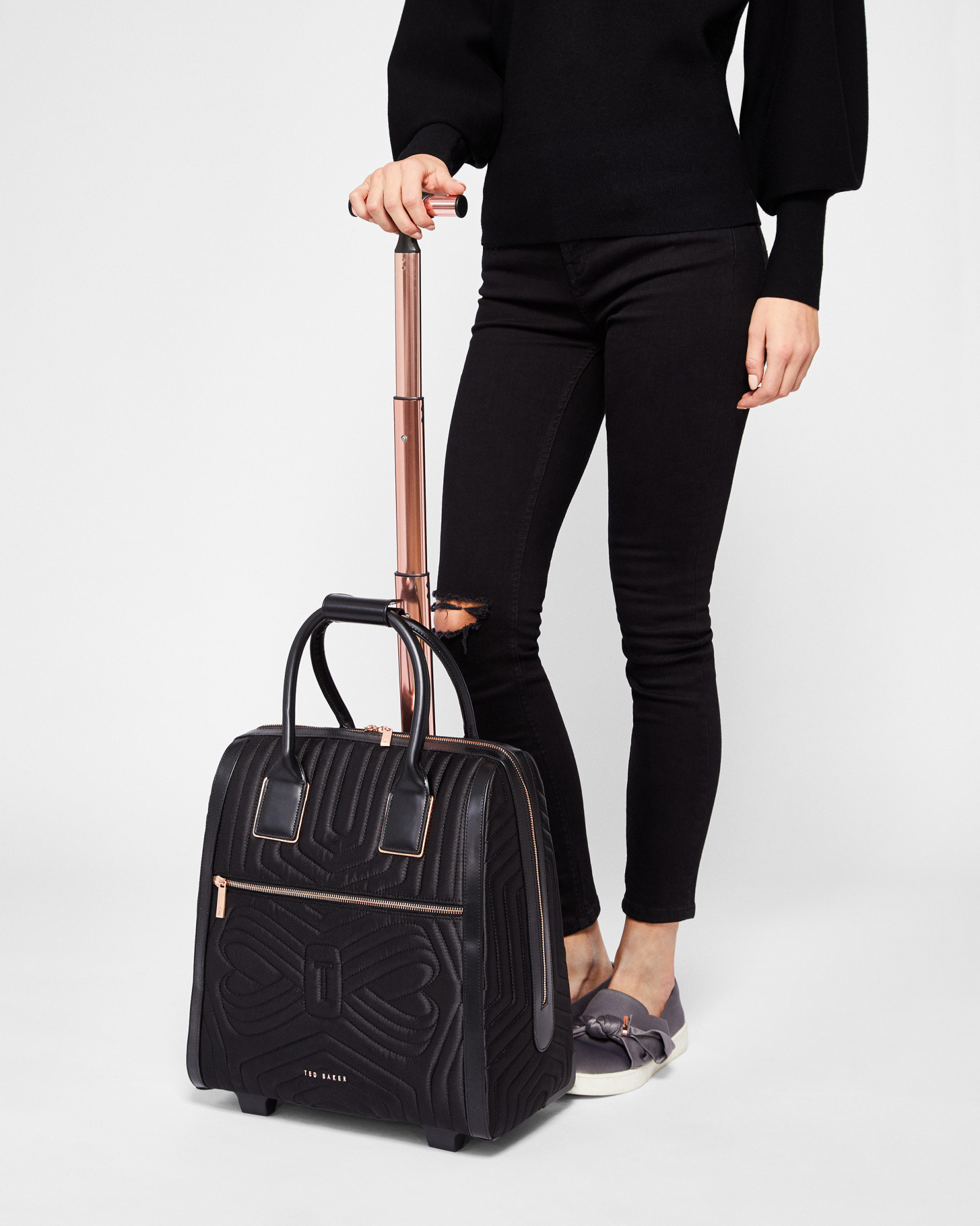 ted baker quilted bow travel bag