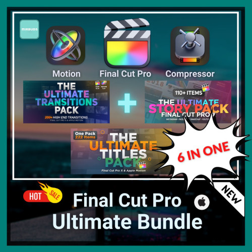 2022] Latest Final Cut Pro X Ultimate Bundle [Free 3 Effects Packs] [Mac/M1Chip][Lifetime & Full] [Free Updates]
