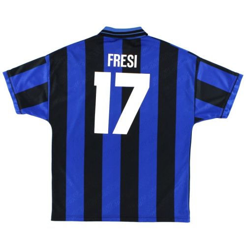 Inter Milan 1995/1996 Home Retro Jersey #17 Fresi