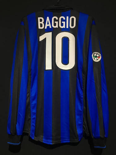 Inter Milan 1998/1999 Baggio Retro LS Home Jersey