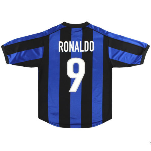 Inter Milan 1999/2000 Retro Home Jersey #9 Ronaldo