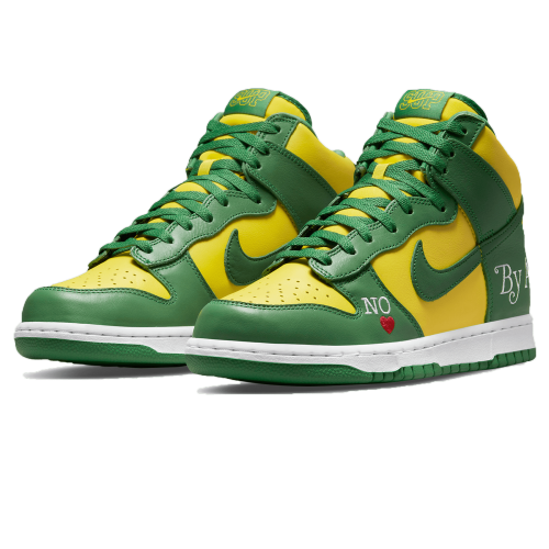 Supreme x Nike Dunk High SB 'By Any Means - Brazil' DN3741-700