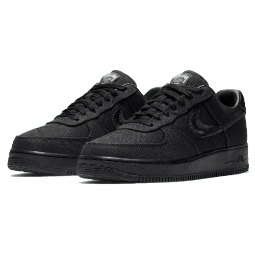 Stussy x Nike Air Force 1 Low 'Triple Black' CZ9084-001