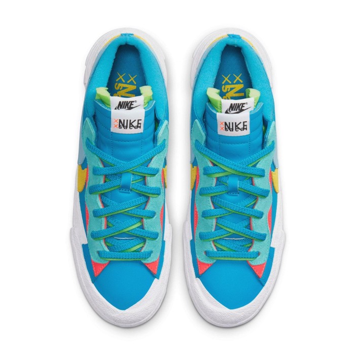 KAWS x sacai x Nike Blazer Low  Neptune Blue  DM7901 400