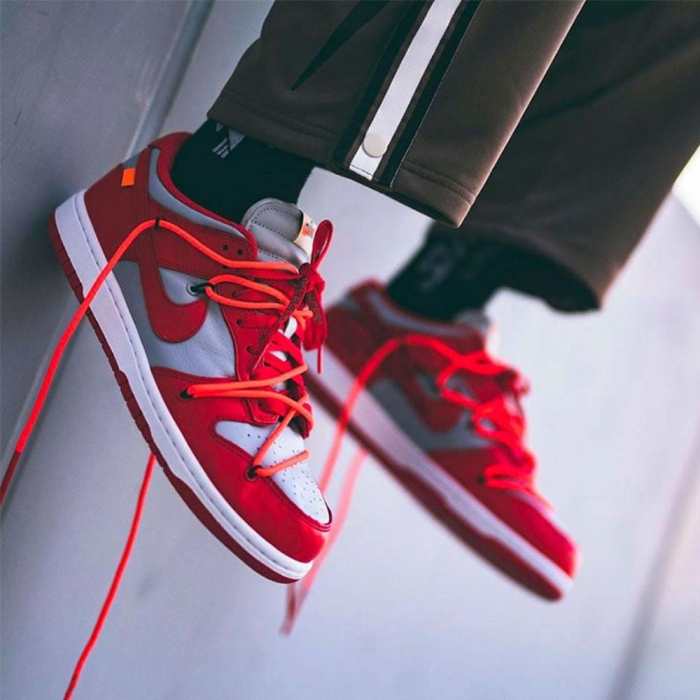 OFF-WHITE x Nike Dunk Low 'University Red' ct0856-600