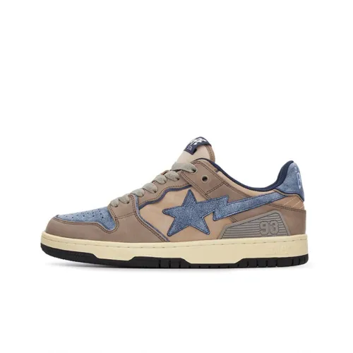 A BATHING APE BAPE SK8 STA VINTAGE BEIGE INDIGO 1I20191020-NVY