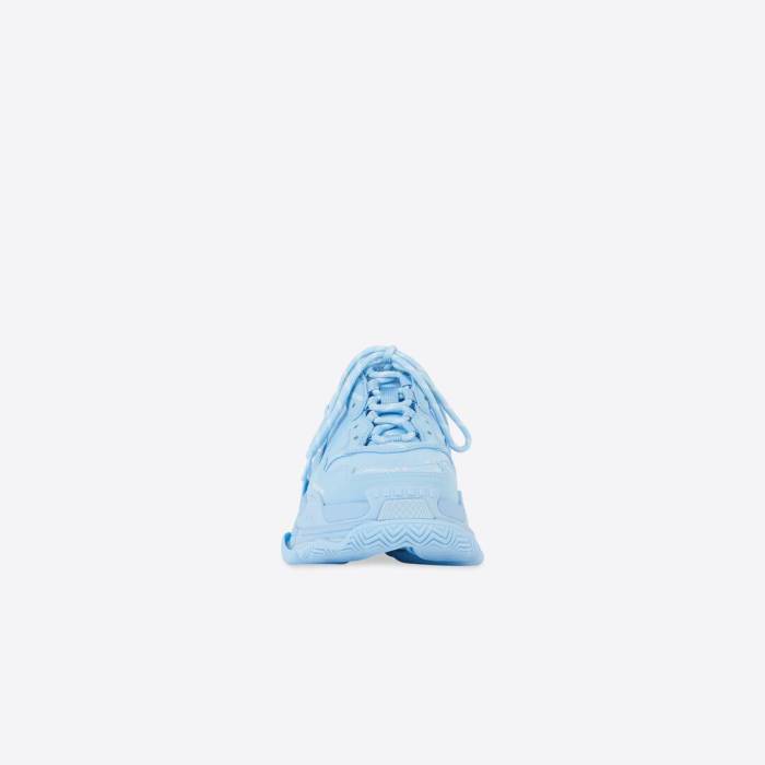 Men's Triple S Sneaker Allover Logo in Blue 536737W2FA14090