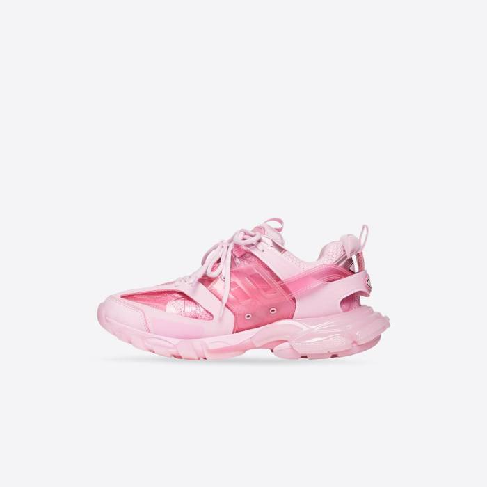 Women's Track Sneaker Clear Sole in Pink 647741W3BM45000
