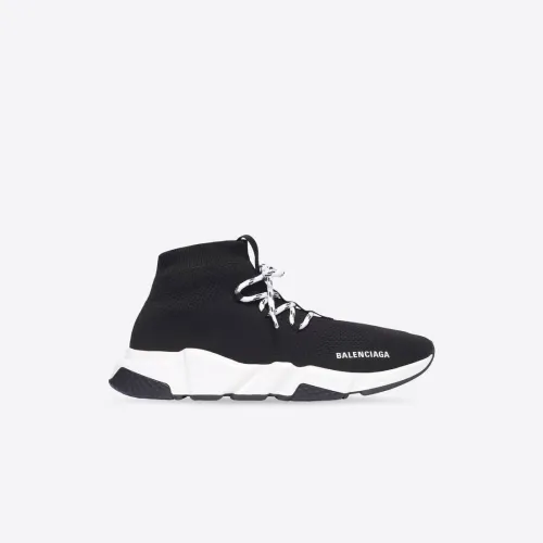 Women's Speed Lace-up Sneaker in Black/white 587284W2DB21015