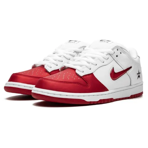 Supreme x Nike SB Dunk Low Red White ck3480-600