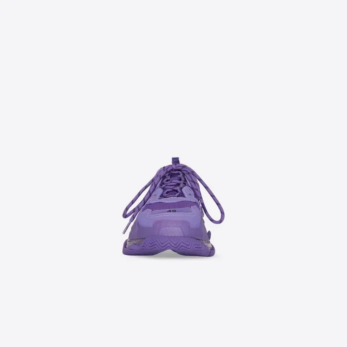 Women's Triple S Clear Sole Sneaker in Purple 544351W2GA16910