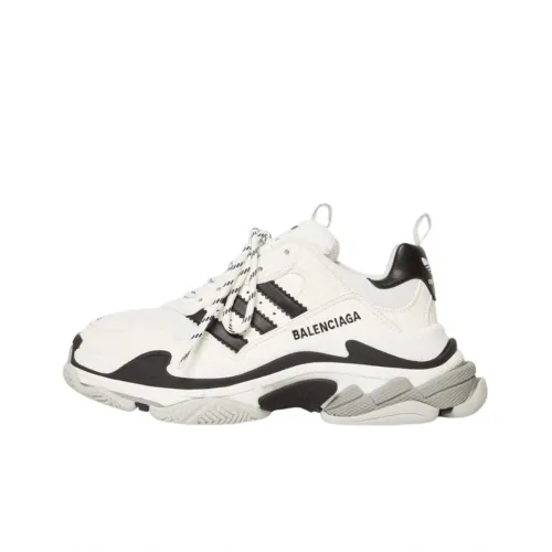 BALENCIAGA X ADIDAS TRIPLE S SNEAKERS WHITE BLACK 710021W2ZB19112