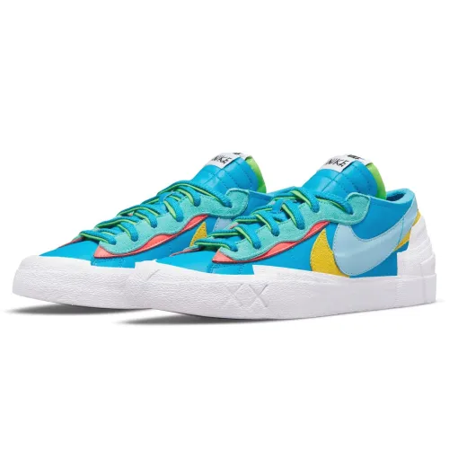KAWS x sacai x Nike Blazer Low  Neptune Blue  DM7901 400