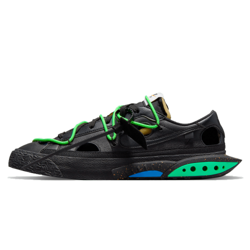 Off-White x Nike Blazer Low 'Black Electro Green' DH7863-100