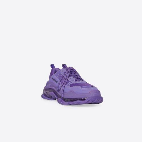 Women's Triple S Clear Sole Sneaker in Purple 544351W2GA16910