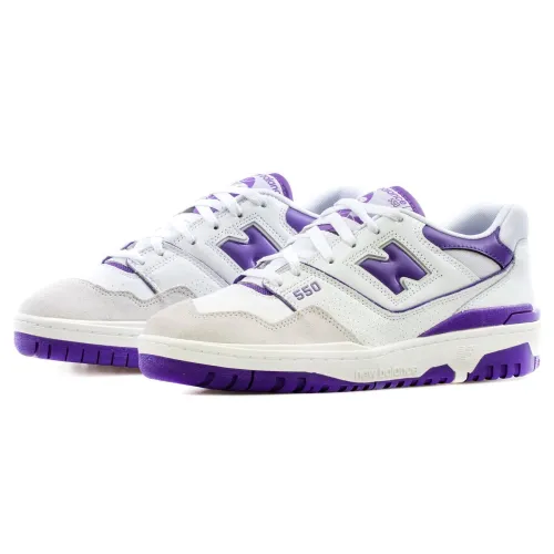 New Balance 550  White Purple  BB550WR1