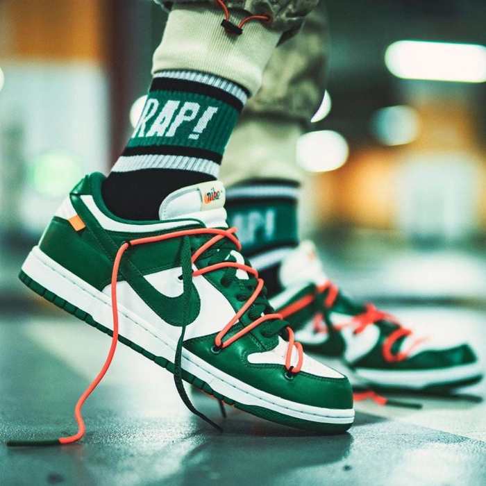 OFF-WHITE x Nike Dunk Low 'Pine Green' ct0856-100