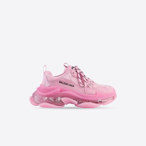 Women's Triple S Clear Sole Sneaker in Pink 544351W2GA15760