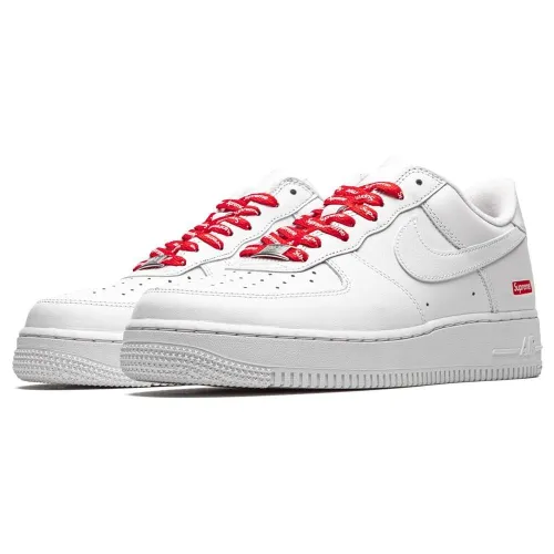 Supreme x Nike Air Force 1 Low 'Box Logo - White' cu9225-100