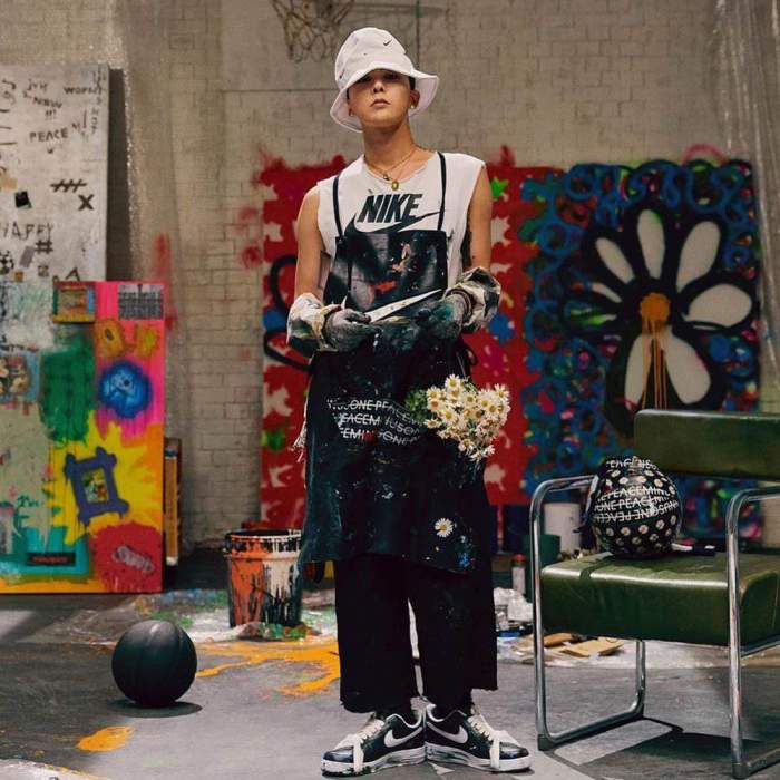 G-Dragon x Nike Air Force 1 '07 'Para-Noise' aq3692-001