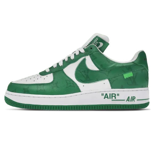 Louis Vuitton Nike Air Force 1 Low By Virgil Abloh White Green MS-0242