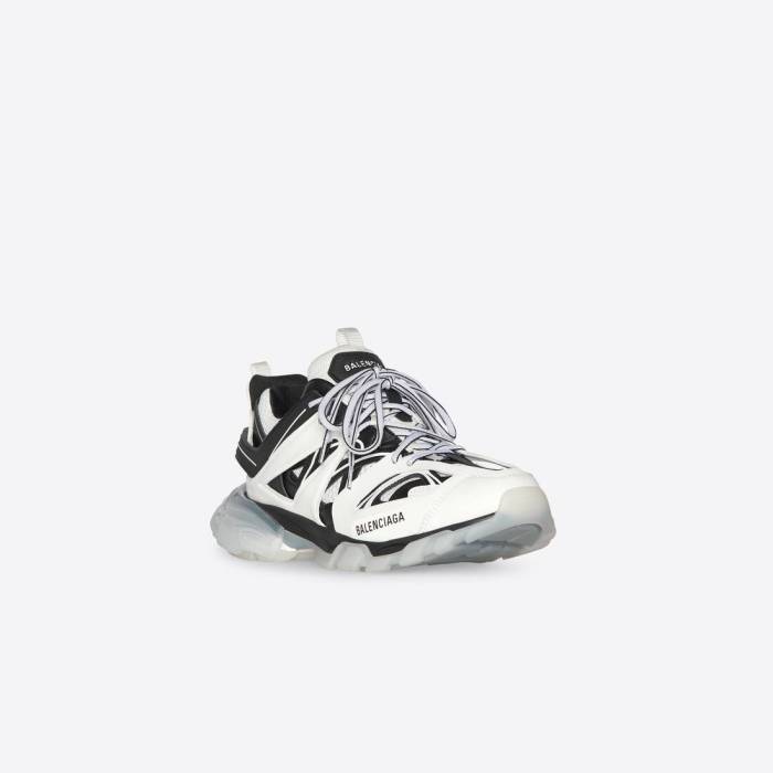 Men's Track Sneaker Clear Sole in White 647742W3BZ29010