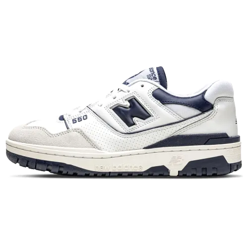 New Balance 550  White Navy  BB550WA1