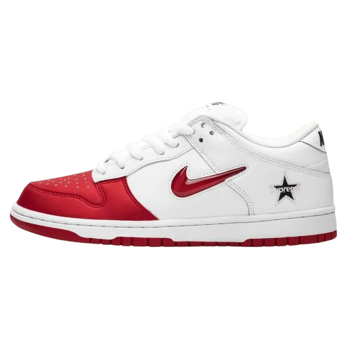 Supreme x Nike SB Dunk Low Red White ck3480-600