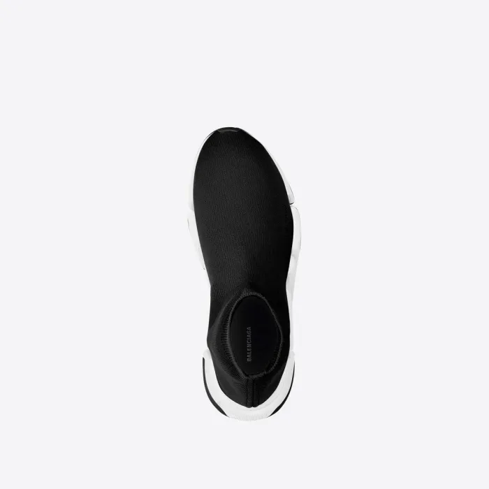 Women's Speed 2.0 Recycled Knit Sneaker Bicolor Sole in Black/wh 617196W2DB21015