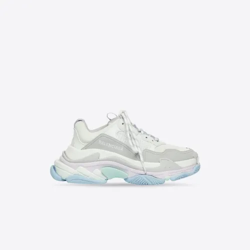 Women's Triple S Sneaker in White/blue 524039W2CA19045