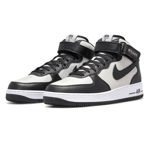 Stussy x Nike Air Force 1 Mid 'Black White' DJ7840-002