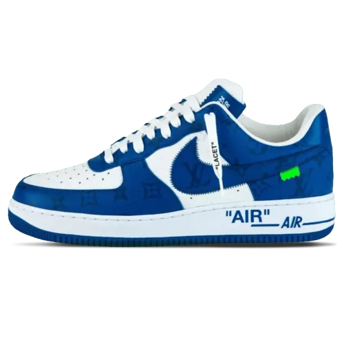 Louis Vuitton Nike Air Force 1 Low By Virgil Abloh White Royal MS-0232