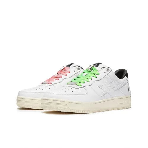 A BATHING APE BAPE STA BLACK WHITE SILVER 1H70-191-022
