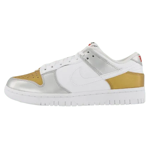 Nike Dunk Low SE Wmns 'White Metallic Gold Silver' DH4403-700