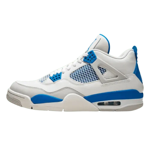 Air Jordan 4 Retro White & Military Blue 308497-105