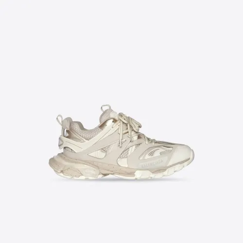 Women's Track Sneaker Recycled Sole in Beige 542436W3FE49697