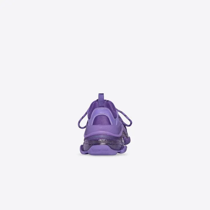 Women's Triple S Clear Sole Sneaker in Purple 544351W2GA16910
