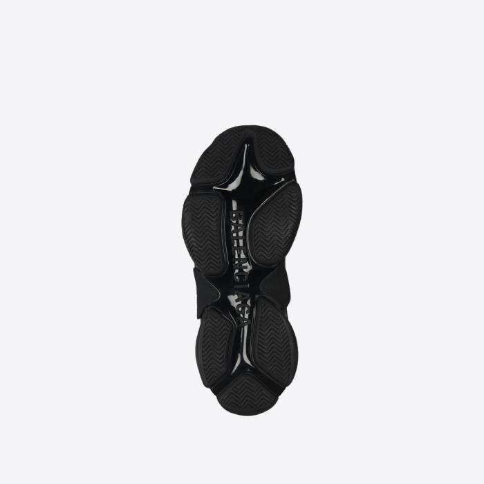 Women's Triple S Sneaker Allover Logo in Black 524039W2FA11090