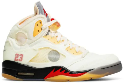 Off-White x Air Jordan 5 Retro SP Sail DH8565-100