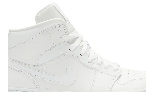 Air Jordan 1 Mid Triple White 554724-129