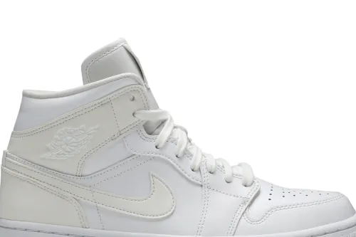 Wmns Air Jordan 1 Mid White Ivory BQ6472-112