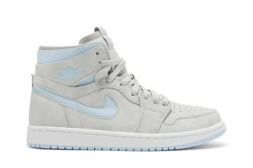 Wmns Air Jordan 1 High Zoom Comfort Cool Grey Light Blue CT0979-004