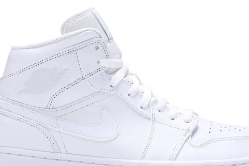 Air Jordan 1 Mid Triple White 554724-109